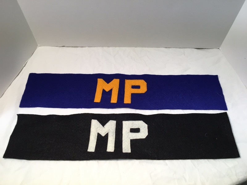 WWII AAF US Army Air Force and Army MP Military Police Armband set