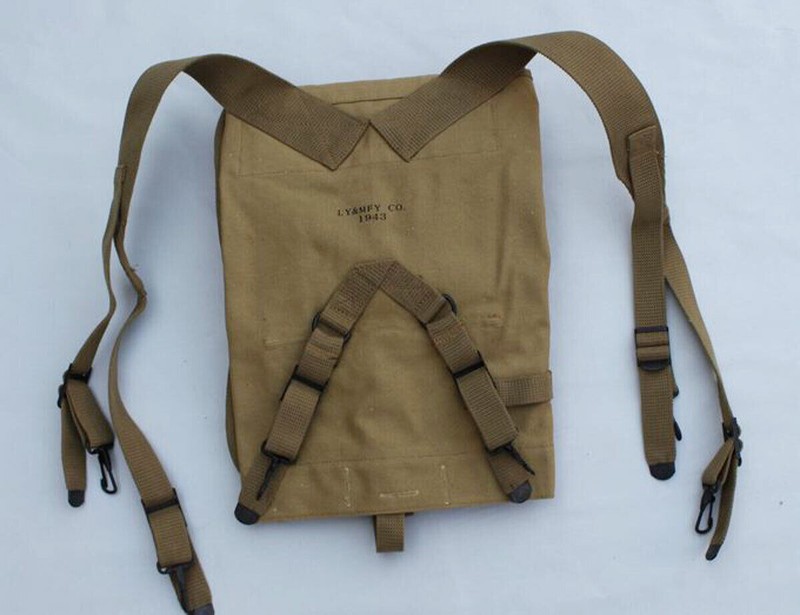 WW2 WWII US ARMY M1928 FIELD HAVERSACK KNAPSACK CANVAS BACKPACK EQUIPMENT gallery