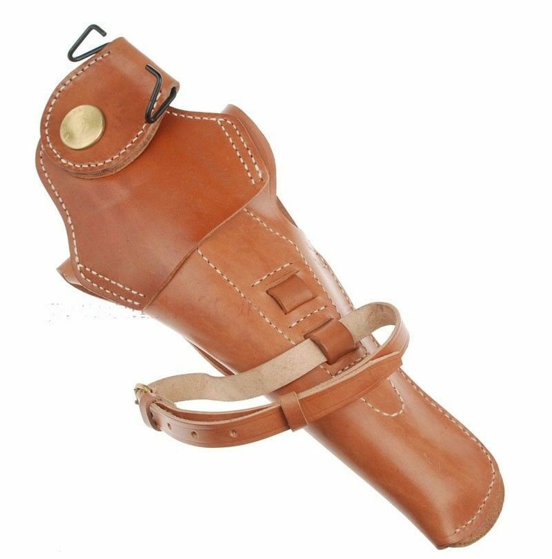 WW2 US U.S. COLT 1911 M1911 CAVALRY BROWN LEATHER PISTOL HOLSTER gallery