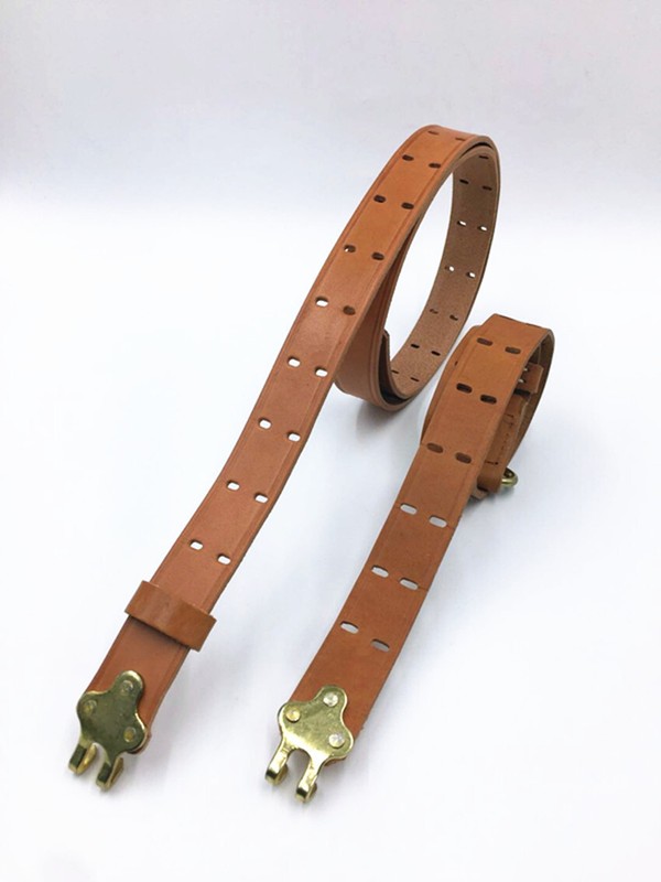 WWII WW2 US ARMY M1907 RIFLE LEATHER SLING M1 GARAND SPRINGFIELD STRAP Golden gallery