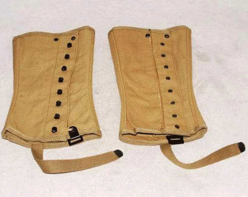 Military WWII US Army Wrappings Leggings or Puttee Soldier Canvas - US048 gallery
