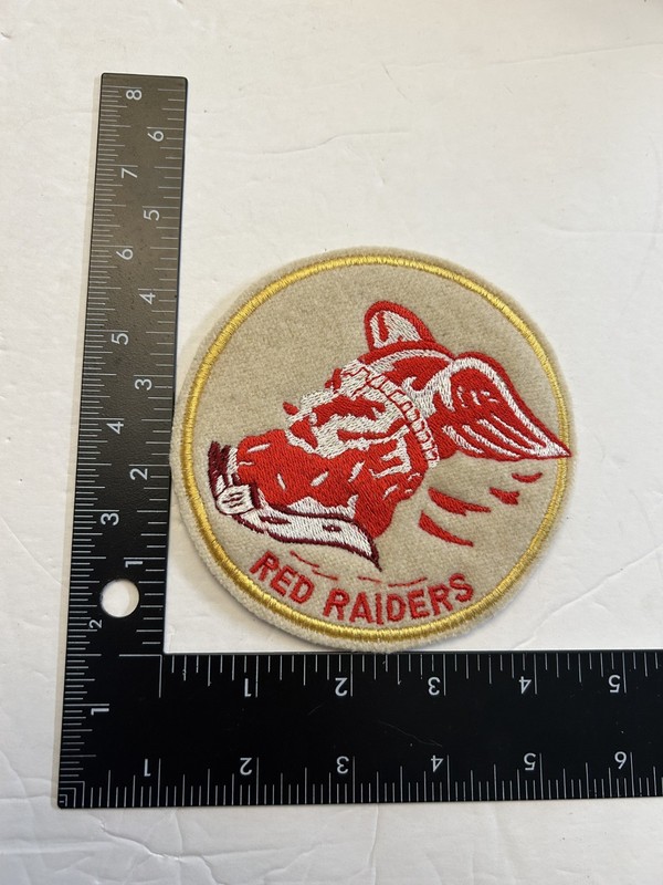 MH855 Repro US AAF WW2 Unit Patch 33rd Bomb Squadron “Red Raiders” IR29E