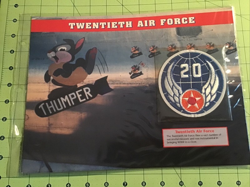 Willabee & Ward Emblems Of Air War WWII Patch 20th Twentieth Force + Card gallery