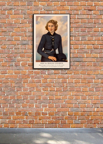 “H.R.H. the Princess Queen Elizabeth” 1941 Vintage Style WW2 War Poster - 16x24 gallery