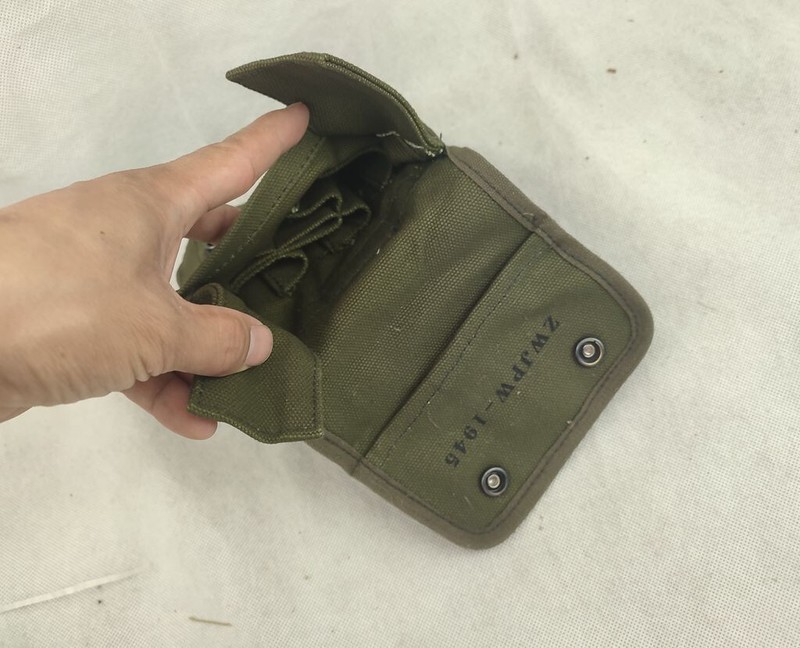 WITH RED CROSS WW2 US ARMY M2 JUNGLE OLIVE CANVAS FIELD FIRST AID KIT POUCH gallery