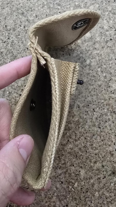 USGI WW2 .30 M1 Carbine Sling, Oiler, & Buttstock Pouch Khaki Dated 1942 gallery