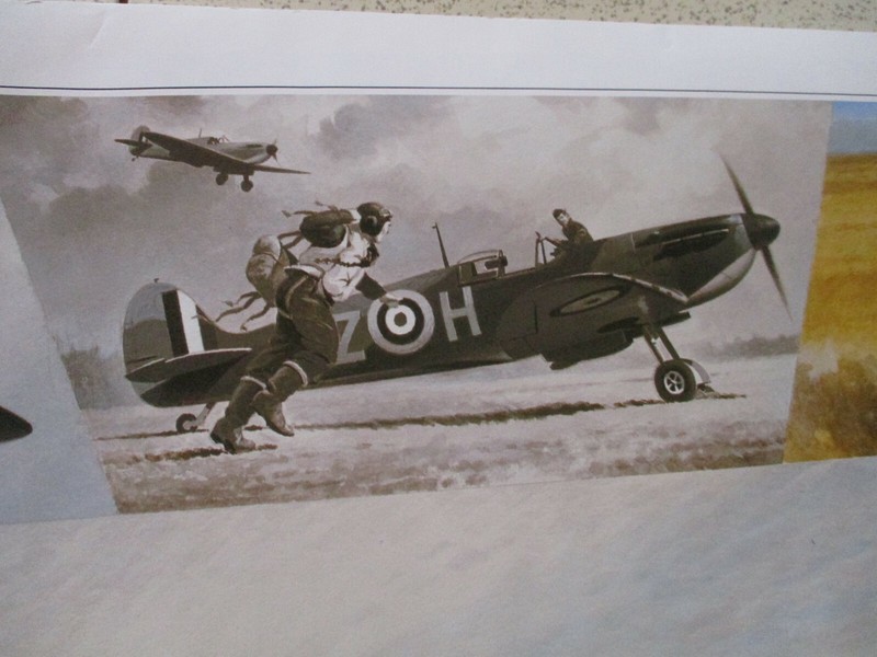 1994 THE GUILD OF AVIATION ARTIST, WORLD WAR II FIGHTER PLANE POSTER, 28 X 19 gallery