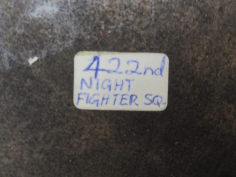 422nd Night fighter Squadron Patch Painted on Canvas 1993 Signed gallery