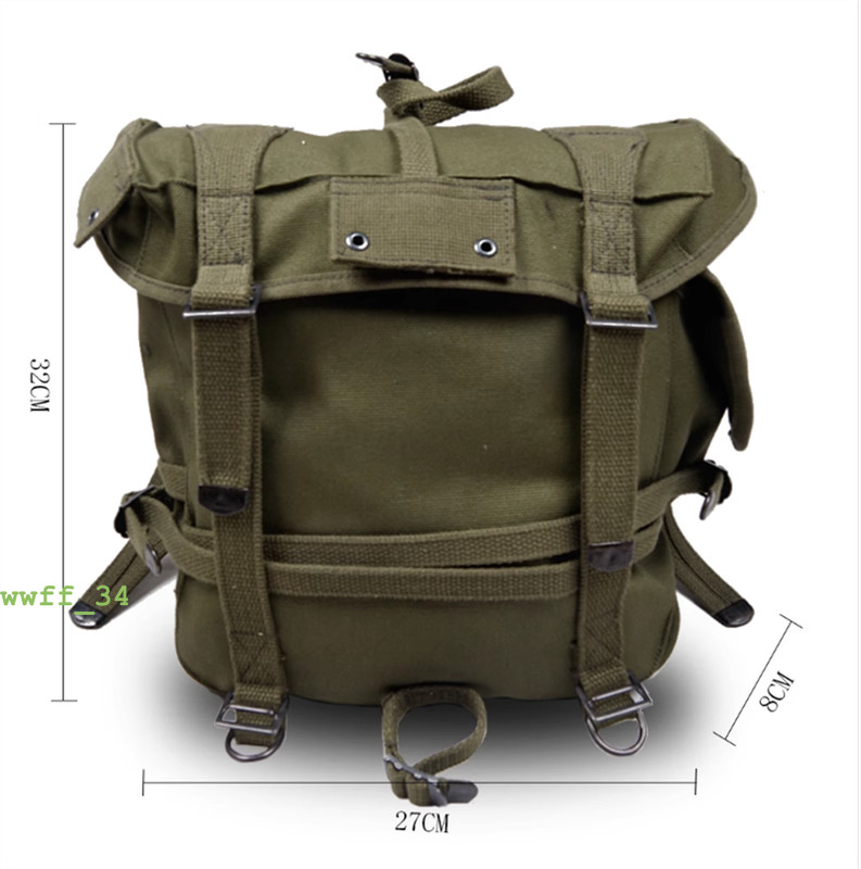 Replica WW2 Prop US M1945 Haversack Military Upper Bag Large Capacity Backpack