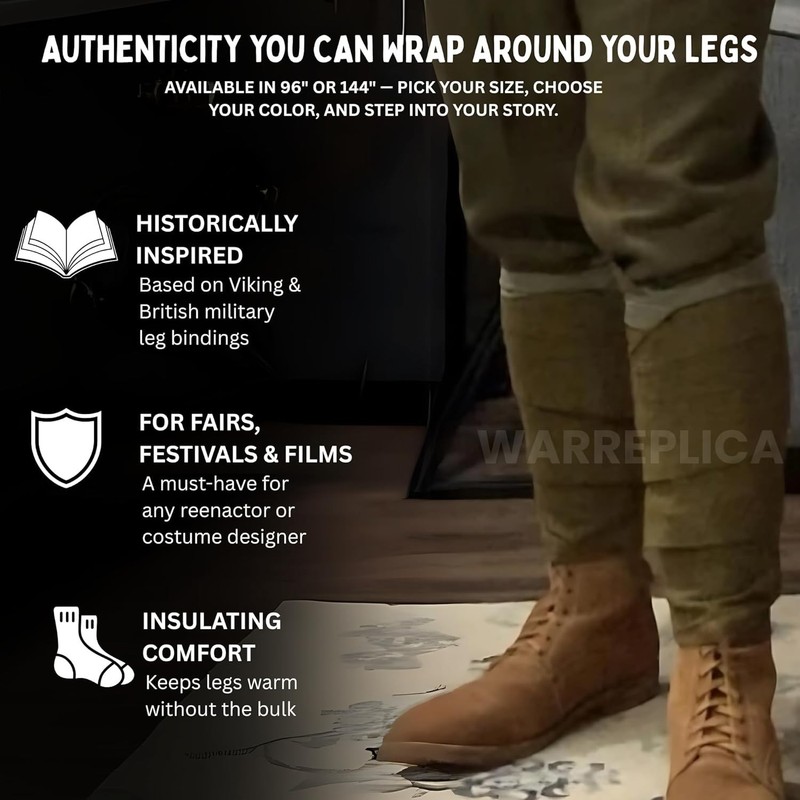 Wool Leg Wraps | Historical Reenactment Gear gallery