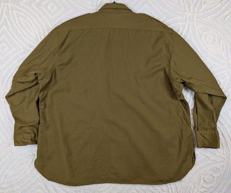 Reproduction WHAT PRICE GLORY WW2 Army Wool Field Shirt Mens XXL 19x36 100% Wool gallery