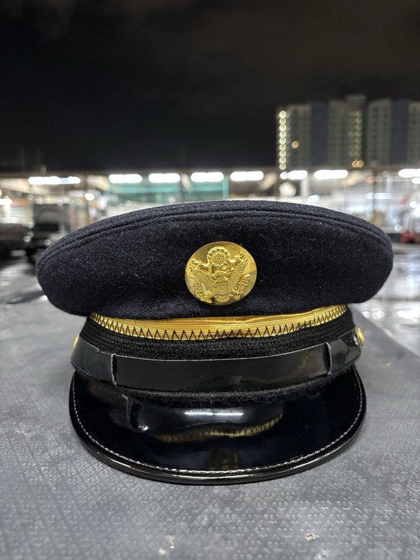 NEW U.S. Army Fur Felt Enlisted Dress Blue Service Cap Hat Size 58 7 1/4 WWII