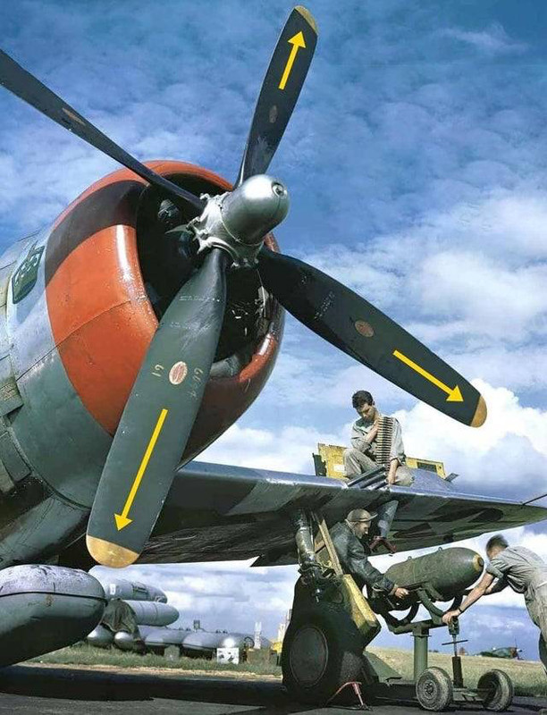 WW2 WWII Photo World War Two / Republic P-47 Thunderbolt Arming Italy / 5527