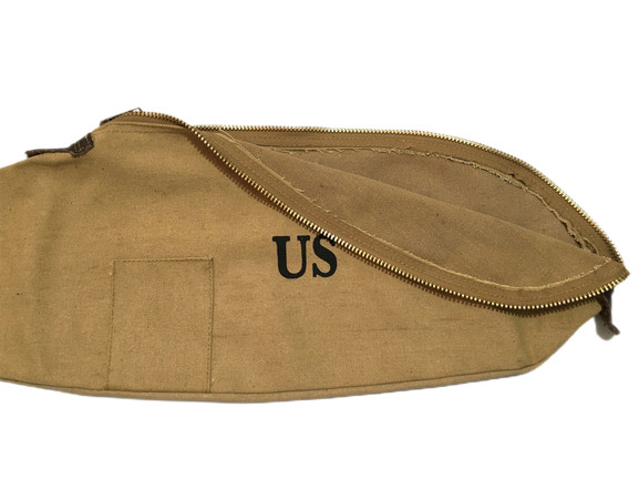 U.S. WWII Reproduction M1 Carbine Canvas Carry Case Marked U.S. - Khaki Color gallery