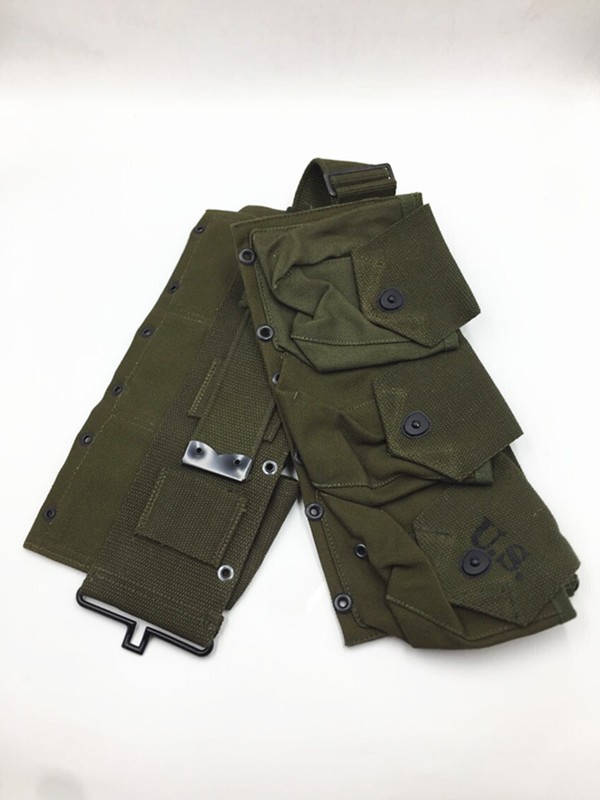 WW2 US ARMY SIX CELL CANVAS BAR POUCH GREEN HIGHT QUALITY gallery