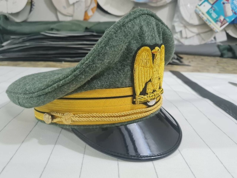 WW2 WWII ITALIAN FASCIST OFFICER VISOR / HAT / CAP Reproduction gallery