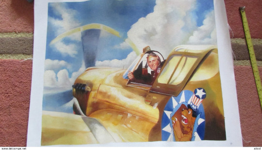 WW2 U.S. Air Force CBI Oil Painting Large Size gallery