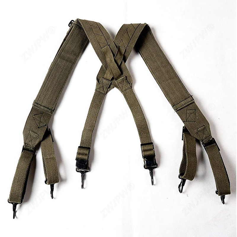 WWII US Army Military Strap US Army M1945 Suspenders Canvas gallery