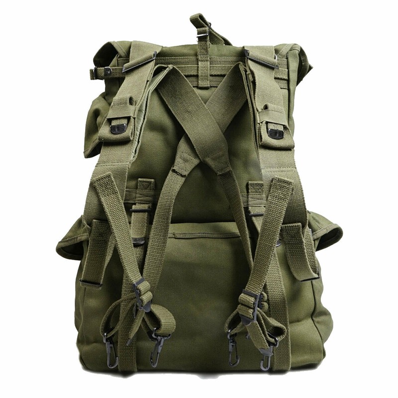 Vietnam War US Army M1945 Backpack Knapsack Haversack Upper Pack Strap Belt Set gallery