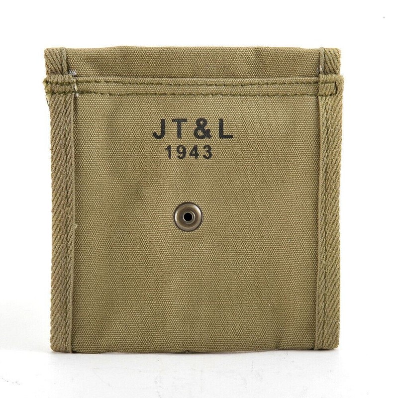 USGI WW2 .30 M1 CARBINE SLING, OILER, & BUTTSTOCK POUCH Lt. OD Green Dated 1943 gallery