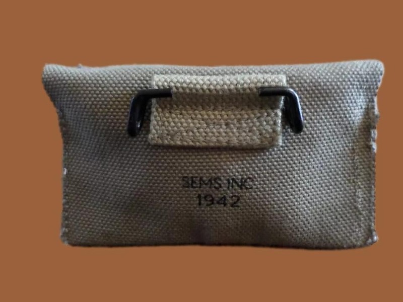 WWII U.S MILITARY FIRST AID PACKET POUCH M-1924 NEW REPRODUCTION gallery