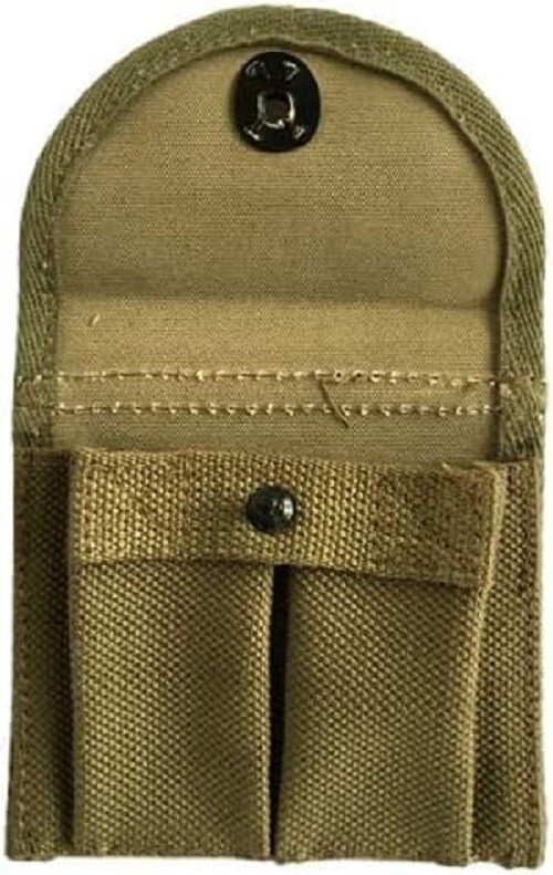WWII US Army M1 Carbine Ammo Pouches Set of 5 OD Green Canvas Military Gear gallery