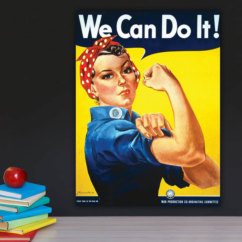We Can Do It Poster - Rosie the Riveter - Westinghouse Girl - World War 2 Poster gallery
