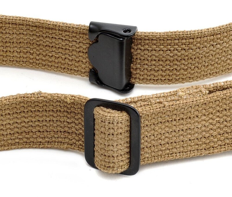 M1 GARAND CANVAS RIFLE SLING with Correct WW2 Hardware KHAKI marked JT&L 1942 gallery