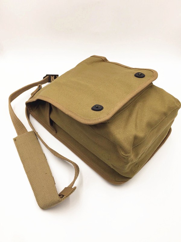 WW2 Army Canvas Map Bag Militaire Map Pack Sundries bag Khaki gallery