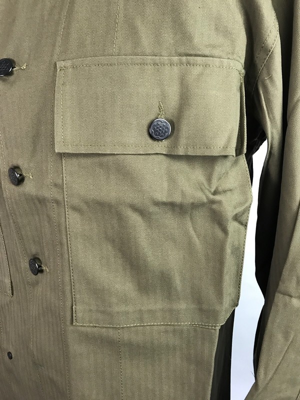 WWII US ARMY TYPE II HBT COMBAT FIELD JACKET-SMALL gallery
