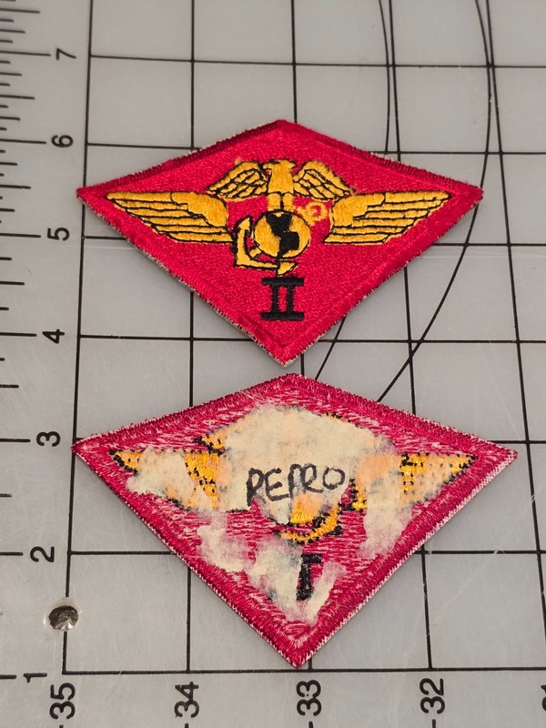 Reproduction WW2 Era Second 2 II Marine Air Wing Patch Cut Edge 3992