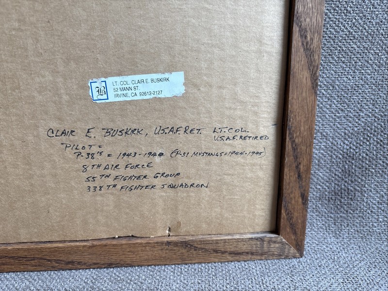 1985 Forked-Tail Devil/Lockheed P38 Lightning Fighter Plane W/Pilot Info on Back gallery