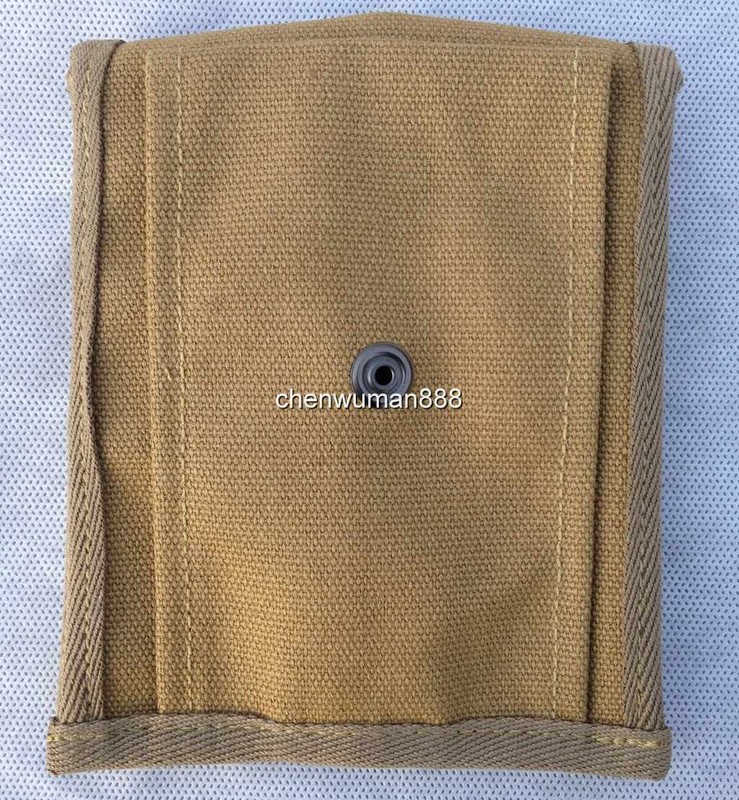 WWII US ARMY USMC 1911 DOUBLE MAGAZINE AMMO CANVAS POUCH BAG gallery