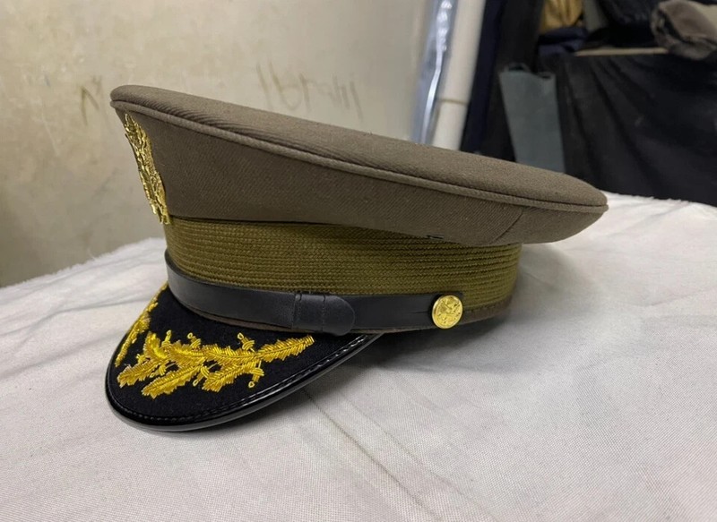 WW2 US American USAAF Army Military General Officers Crusher Visor Hat Cap gallery