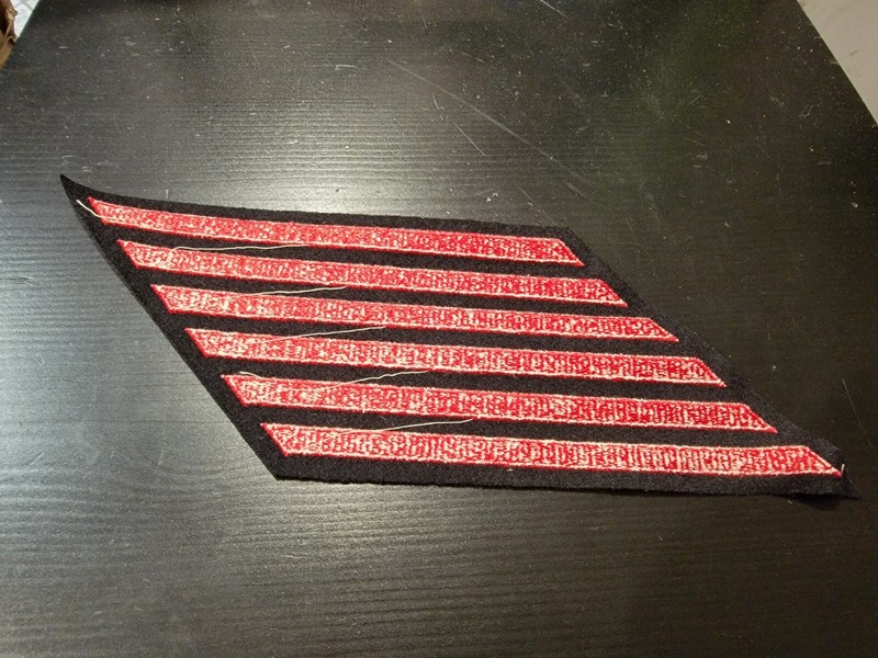 Repro 1940's-Vietnam US Navy Long Service Stripes 6 Bar 24 year 777 gallery