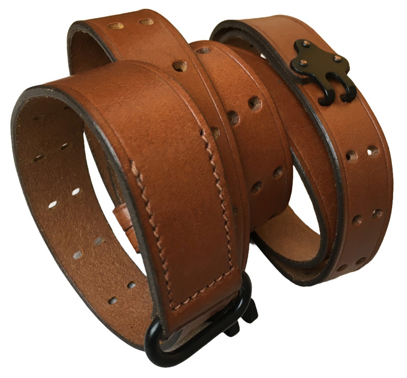WWII US M1 GARAND RIFLE M1907 LEATHER CARRY SLING gallery