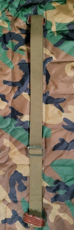 Com Block Reproduction Military Sling CANVAS And Leather Adjustable Slide gallery