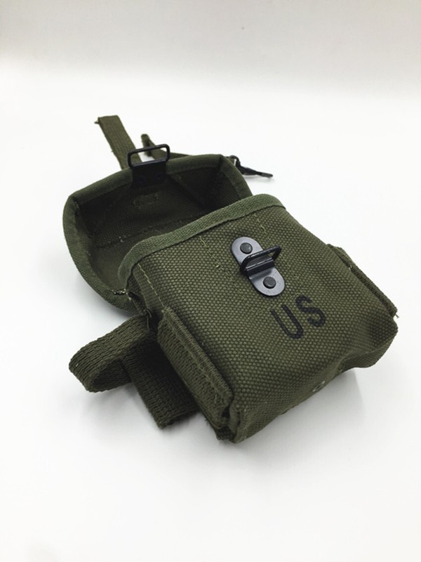 WWIIWW2 US Vietnam Army M1956 M16 Universal Short Canvas Pack Bag Pouch Tool Kit gallery