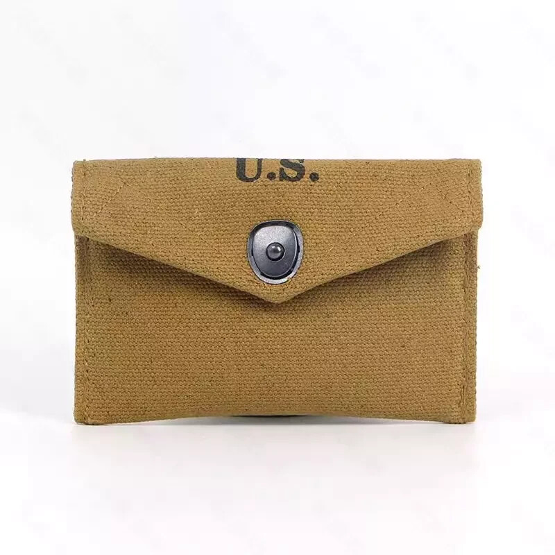 WW2 US M1 First Aid Pouch Bag Khaki Canvas gallery