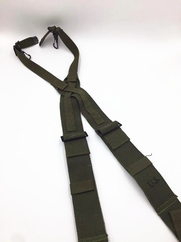 US Army Korean War M1945 Combat Field Pack Suspenders Shoulder Straps gallery