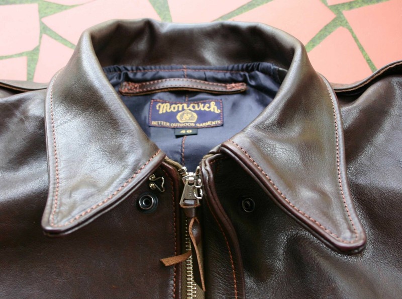 MONARCH Pre WW-2 REPRO AN-J-3, A-2 Type HORSE HIDE LEATHER FLIGHT JACKET BUILD gallery
