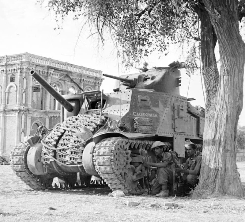 WW2 WWII Photo World War Two / M3 Medium Tank Burma March 1945 Indian Army 9th