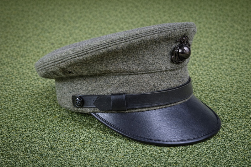 US USMC Crusher Millitary Cap Marines Army officer Dress Hat All sizes gallery