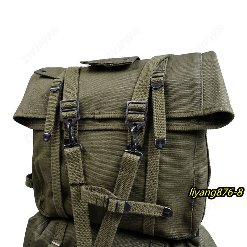 US ARMY USMC M1944 Combination Backpack Set W/ Strap Canvas Green Replica Bags gallery