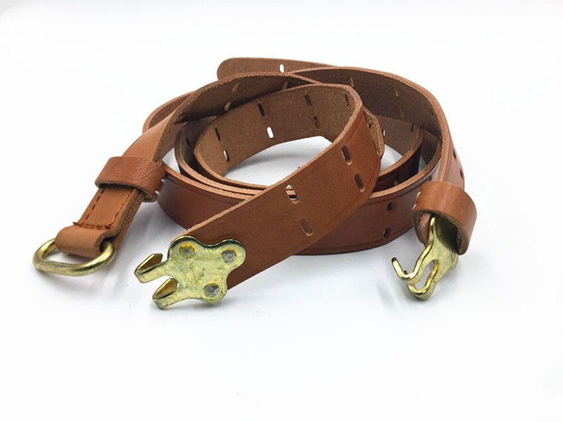 WWII WW2 US ARMY M1907 RIFLE LEATHER SLING M1 GARAND SPRINGFIELD STRAP Golden