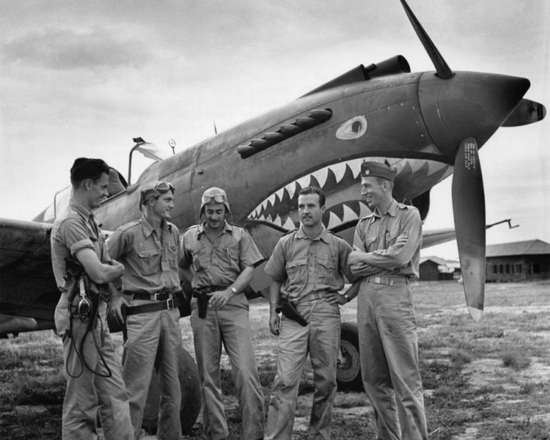 FLYING TIGERS 8X10 PHOTO USA PICTURE US ARMY NAVY MARINES MILITARY PILOTS