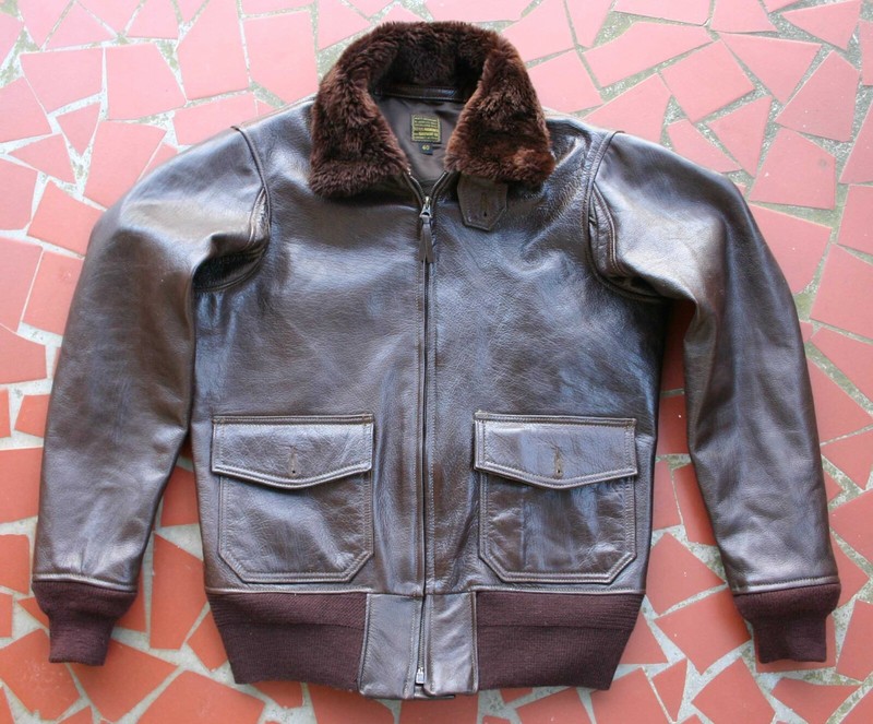 PRE WW-2 M-422 LEATHER FLIGHT JACKET SHEELEY PARACHUTE BUILD G-1, M-422A , A-2 gallery