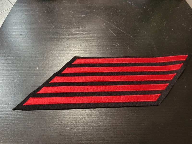Repro 1940's-Vietnam US Navy Long Service Stripes 5 Bar 20 year 777