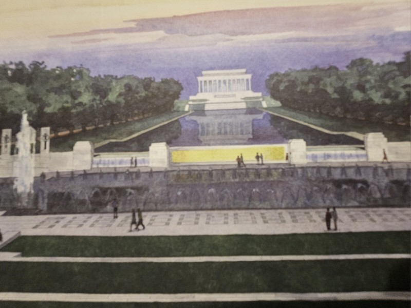 National World War II Memorial Poster 16x20 w Original Shipping Tube by McKendry gallery