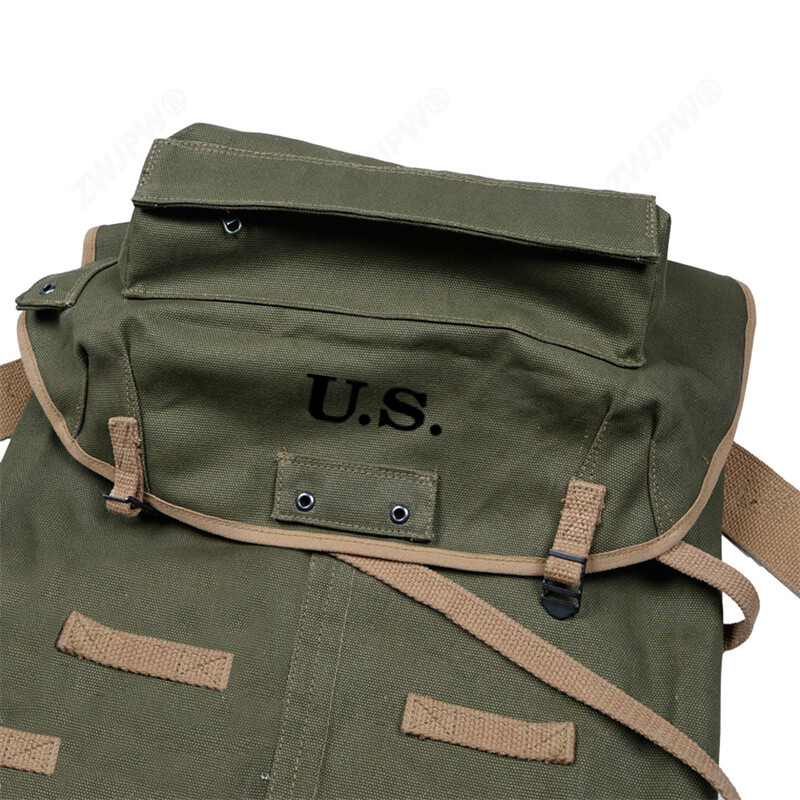 Replica WWII US M1943 Army Field Pack Backpack 10TH Mountain Bag Canvas Bag gallery